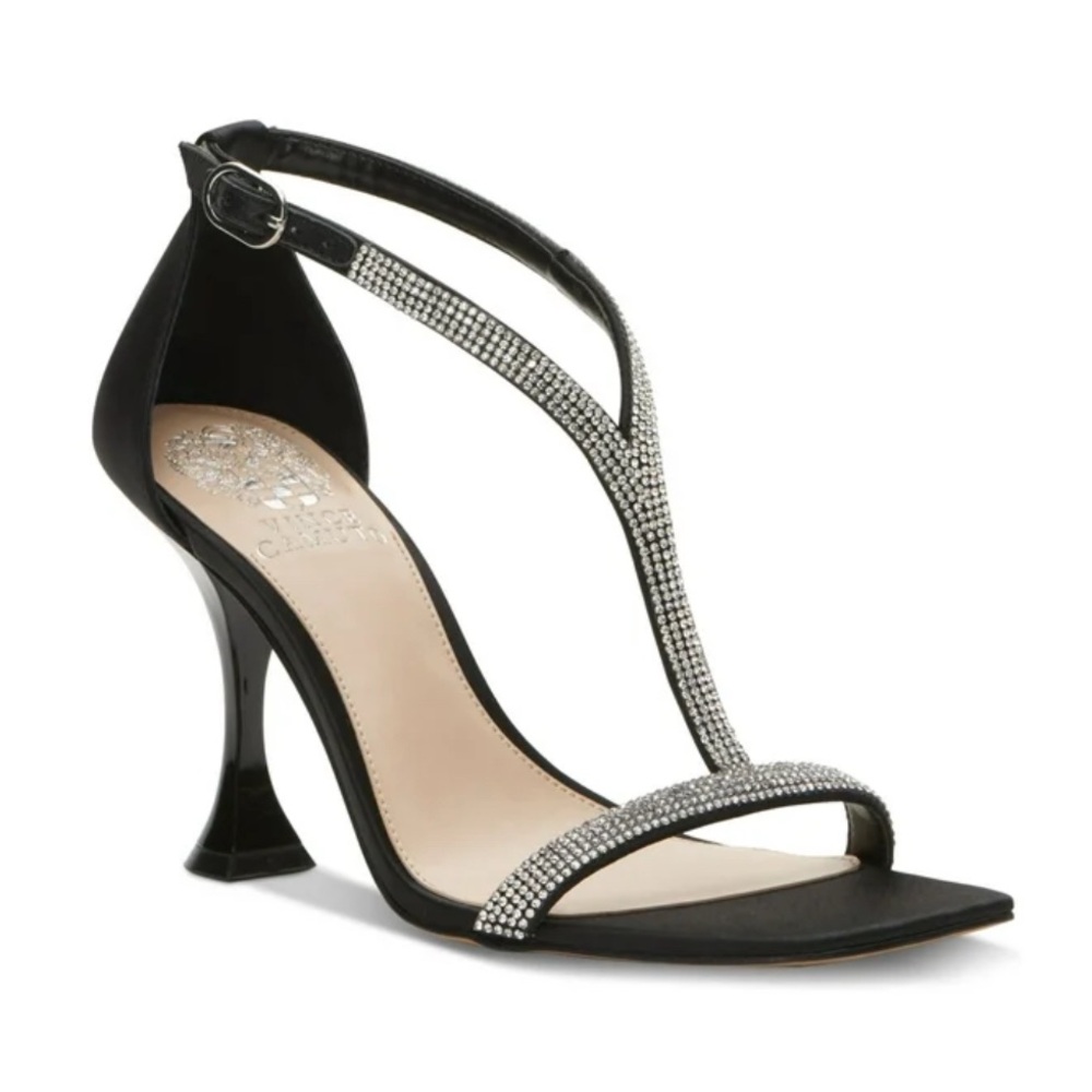 Vince Camuto 7.5 black Sorthand open toe, heeled sandal - Picture 11 of 13